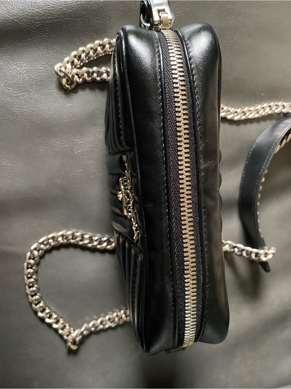 Prada Black Quilted Camera Crossbody with Chain Strap - Picture 4 of 9